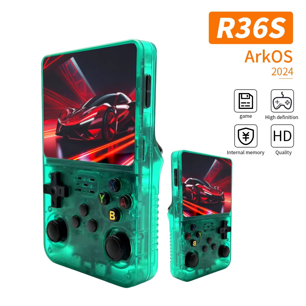 Best Selling Linux System Portable Pocket Gameboy 64GB 128GB 256G 21000Games Player Handheld Video Game Console R36S