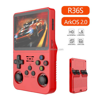 2025 Arkos 2.0 R36S 3.5 Inch Retro Handheld Game Console with Open Source Linux 64GB PSP N64 Pocket Video Handheld Games Player