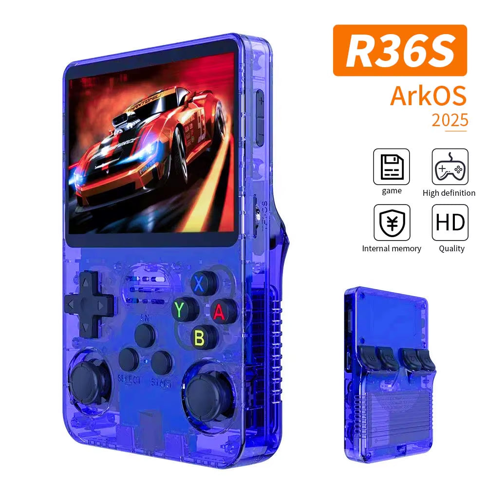 Best Selling Linux System Portable Pocket Gameboy 64GB 128GB 256G 21000Games Player Handheld Video Game Console R36S